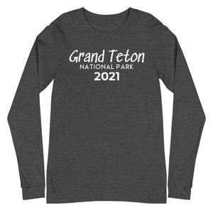 Grand Teton with customizable year Long Sleeve Shirt