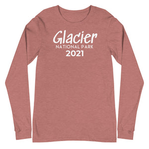 Glacier with customizable year Long Sleeve Shirt