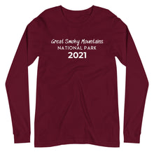 Load image into Gallery viewer, Great Smoky Mountains with customizable year Long Sleeve Shirt