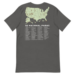 "I haven't been to Every National Park" Map T-Shirt