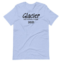 Load image into Gallery viewer, Glacier with customizable year Short Sleeve T-Shirt
