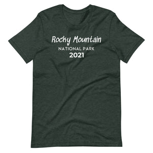 Rocky Mountain with customizable year Short Sleeve T-Shirt