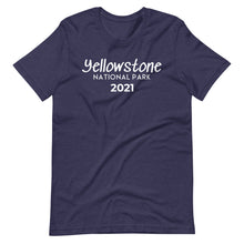 Load image into Gallery viewer, Yellowstone with customizable year Short Sleeve T-Shirt
