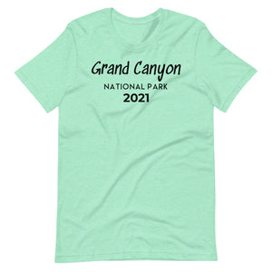 Grand Canyon with customizable year Short Sleeve T-Shirt