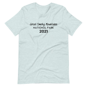 Great Smoky Mountains with customizable year Short Sleeve T-Shirt