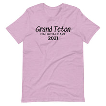 Load image into Gallery viewer, Grand Teton with customizable year Short Sleeve T-Shirt