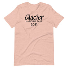 Load image into Gallery viewer, Glacier with customizable year Short Sleeve T-Shirt