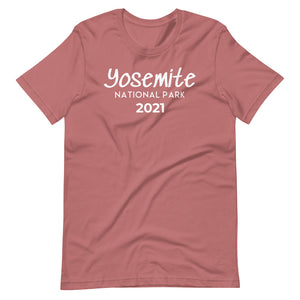 Yosemite with customizable year Short Sleeve T-Shirt