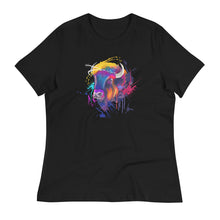 Load image into Gallery viewer, Bison Head Women&#39;s Relaxed T-Shirt